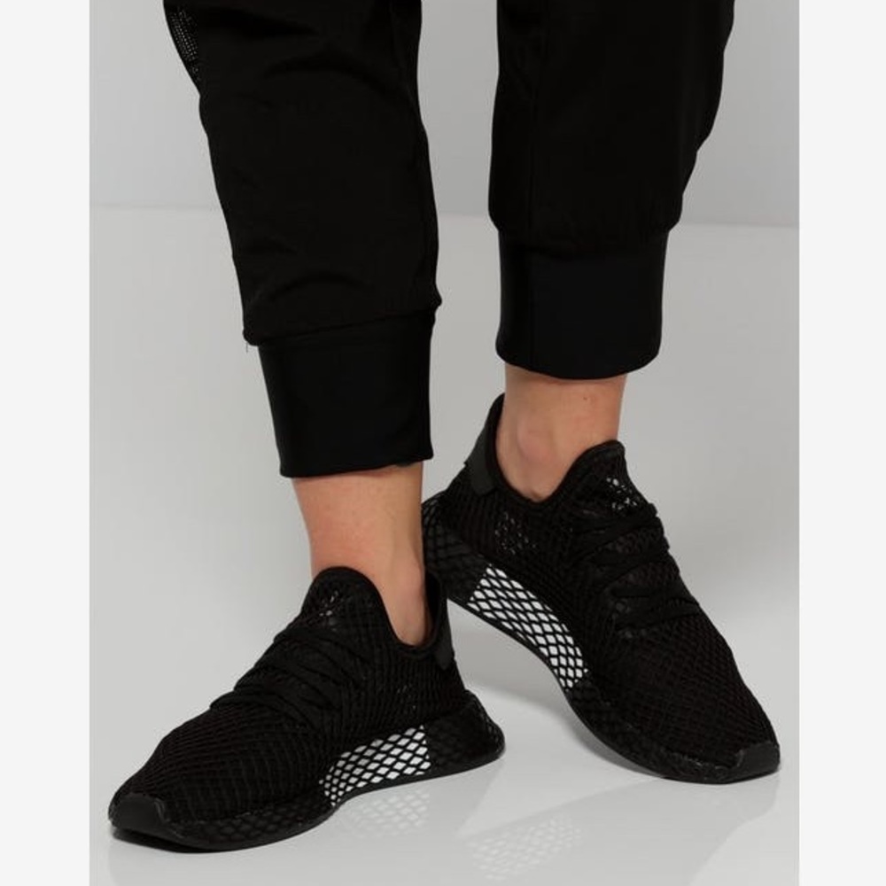 NEW Black Adidas Deerupt Sneakers Shoes